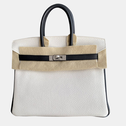 Hermes: Белая сумка  Birkin 25
