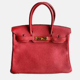 Hermes: Красная сумка  Birkin 30