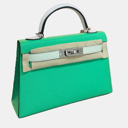 Hermes: Зелёная сумка  Kelly