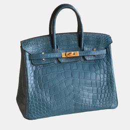 Hermes: Голубая сумка  Birkin 25