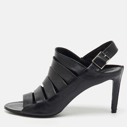 Balenciaga: Чёрные сандалии 