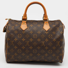 Louis Vuitton: Коричневая сумка  Speedy 30