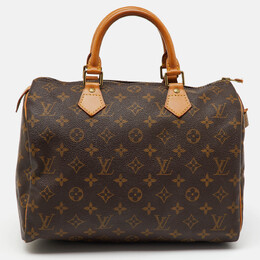 Louis Vuitton: Коричневая сумка  Speedy 30