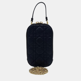 Dior: Чёрная сумка через плечо 