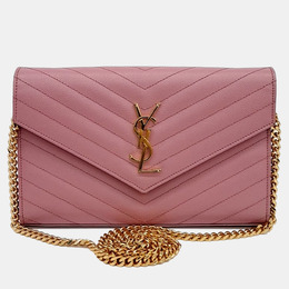 Saint Laurent Paris: Розовая сумка через плечо  Monogram