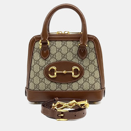 Gucci: Коричневая сумка  Horsebit 1955