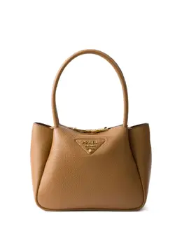 Prada: Коричневая сумка-шоппер 