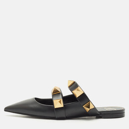 Valentino: Чёрные сабо  Roman Stud