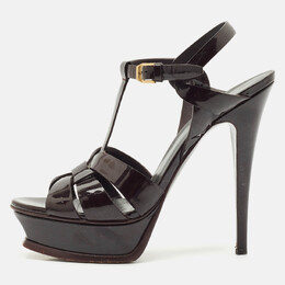 Yves Saint Laurent: Бордовые сандалии 
