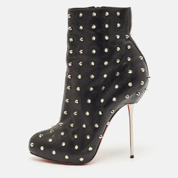Christian Louboutin: Чёрные ботинки 