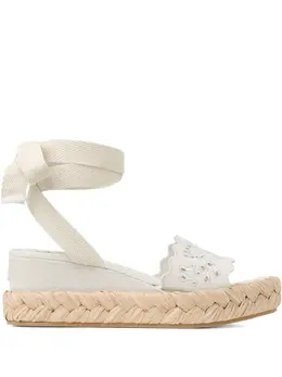 Jimmy Choo: Белые сандалии 