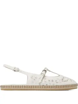 Jimmy Choo: Белые мокасины 