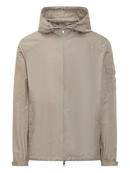 Moncler: Бежевая куртка 