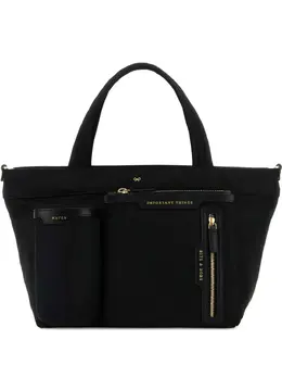 Anya Hindmarch: Чёрная сумка-шоппер 