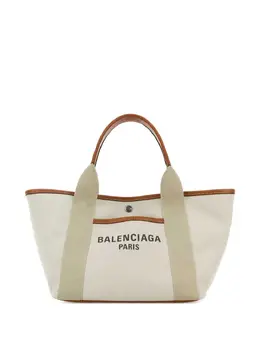 Balenciaga: Белая сумка-шоппер 