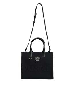 Versace: Чёрная сумка 
