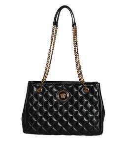 Versace: Чёрная сумка 