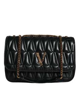 Versace: Чёрная сумка 