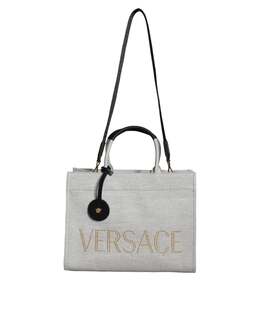 Versace: Чёрная сумка 