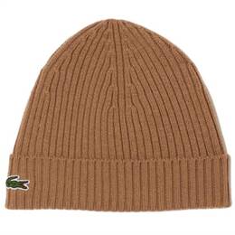 Lacoste: Коричневая шапка 