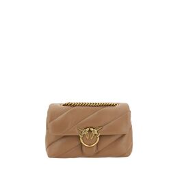 Pinko: Коричневая сумка  Love Classic