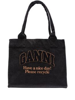 GANNI: Чёрная сумка 
