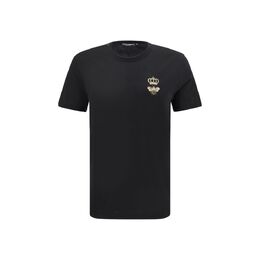 Dolce & Gabbana: Чёрная футболка 