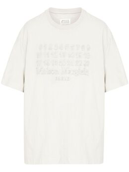 Maison Margiela: Бежевая футболка 