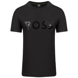 Hugo Boss: Чёрная футболка 