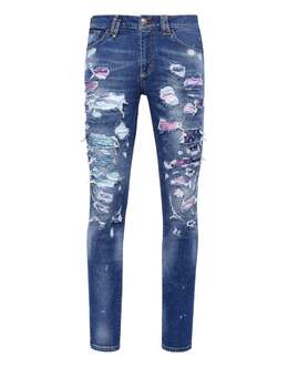Philipp Plein: Голубые джинсы  Baroque