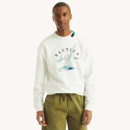 Nautica: Белая толстовка 