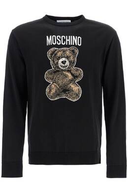 Moschino: Хлопковая футболка  Teddy Bear