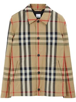 Burberry: Бежевая куртка 