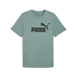 PUMA: Зелёная футболка  Ess