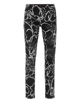 Philipp Plein: Джинсовые брюки  Skull