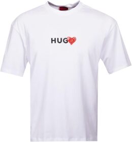 Hugo Boss: Белая футболка 