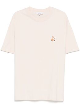 Maison Kitsuné: Бежевая футболка 