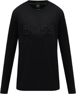 Hugo Boss: Чёрная футболка 