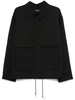 Y-3: Чёрное пальто 
