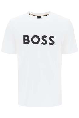 BOSS: Футболка с принтом 