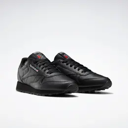 Reebok Classic: Чёрные кроссовки 