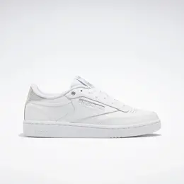 Reebok Classic: Серебристые кроссовки 