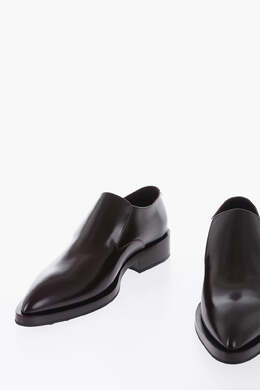Jil Sander: Бордовые мокасины 