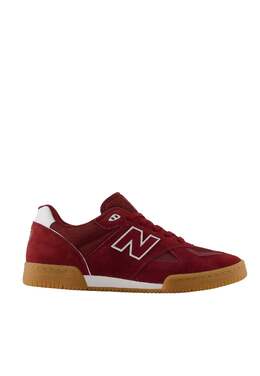 New Balance: Бордовые туфли 