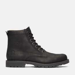 Timberland: Чёрные ботинки 