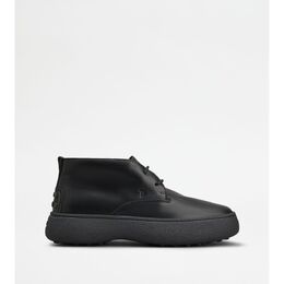 Tod's: Чёрные ботинки 