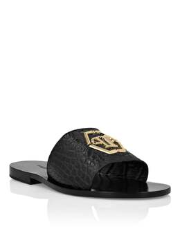Philipp Plein: Чёрные сандалии 