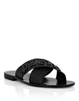 Philipp Plein: Чёрные сандалии 
