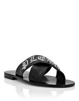 Philipp Plein: Чёрные сандалии 