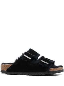Birkenstock: Чёрные сандалии 